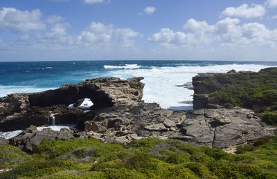 Scenic view of sea against sky