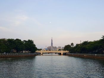 View of buildings at waterfront