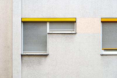 Closed window of building