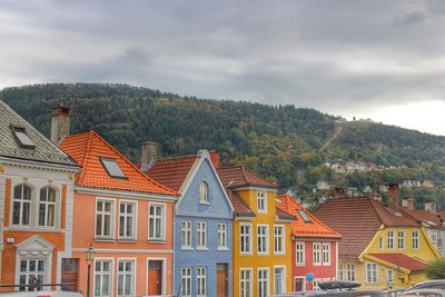 Houses against sky