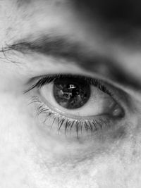 Close-up portrait of human eye