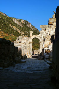 Old ruins against clear sky