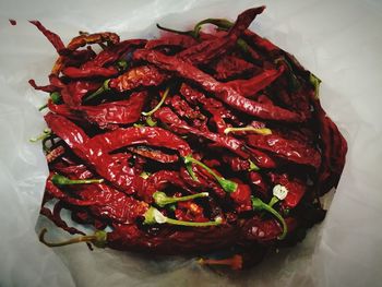 Close-up of red chili