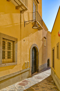 A street of pozzuoli, city in naples province, italy.