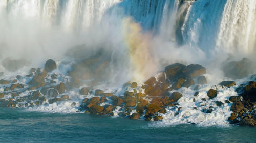 Panoramic view of waterfall