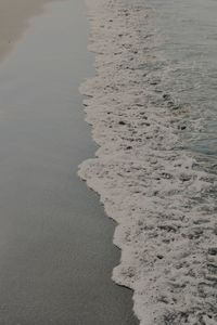 High angle view of beach