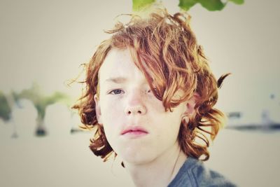 Close-up portrait of boy