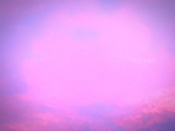 Low angle view of pink sky