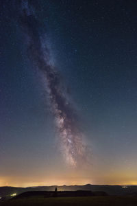 Low angle view of sky at night