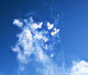 Low angle view of blue sky