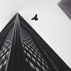 Low angle view of modern building against sky