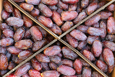 Full frame shot of meat for sale in market