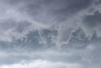 Low angle view of clouds in sky