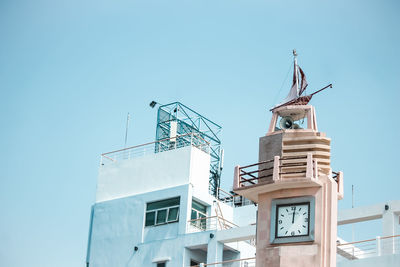 Low angle view of building against clear sky