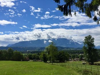 Scenic view of landscape against sky