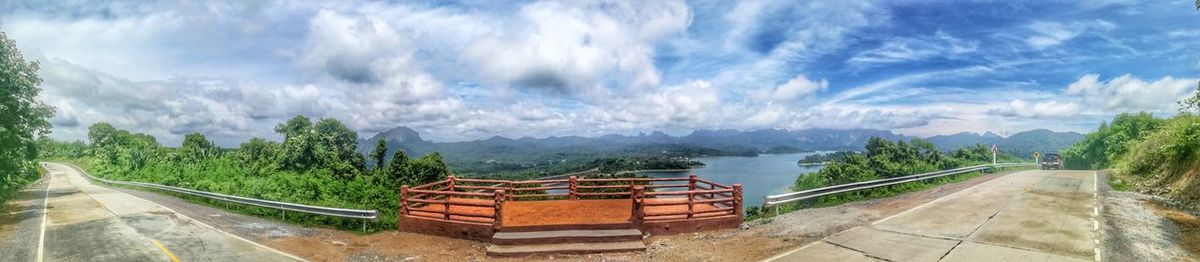 Panoramic view of landscape against sky