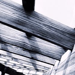 Low angle view of wooden structure