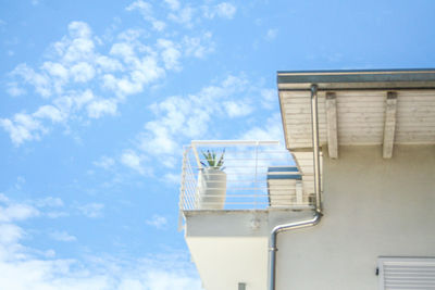 Low angle view of building against sky