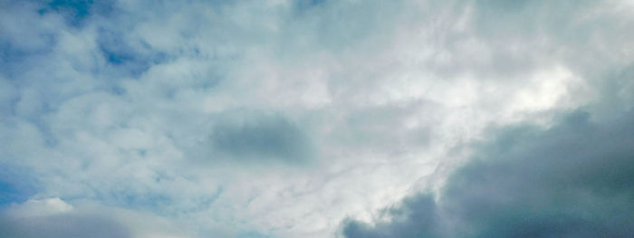 Low angle view of clouds in sky