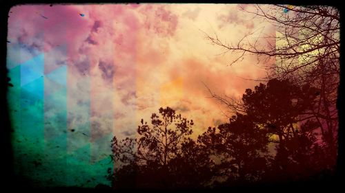 Low angle view of cloudy sky