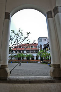 View of historical building against clear sky