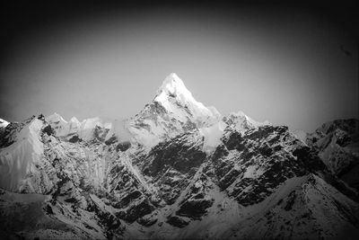 Snow covered mountains