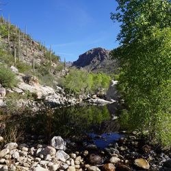 Scenic view of rocky mountains