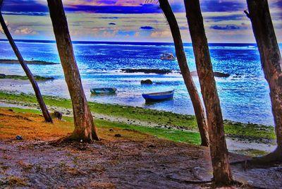 Scenic view of sea against sky