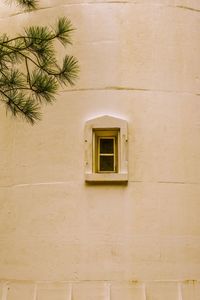 Low angle view of window on building