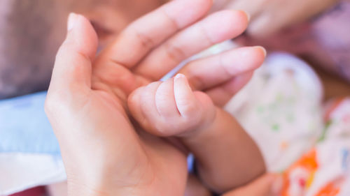 Close-up of hands