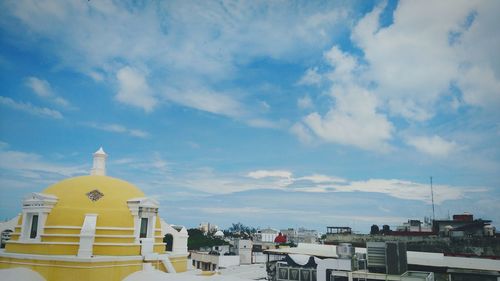 Panoramic view of cathedral against sky