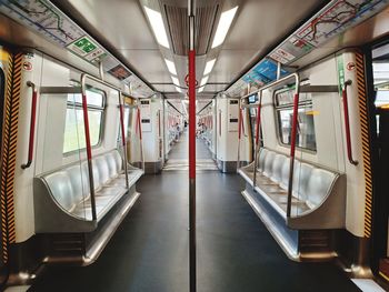 Interior of train