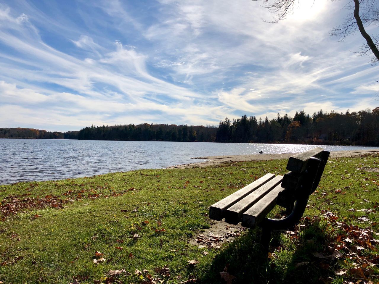 VIEW OF LAKE AGAINST SKY