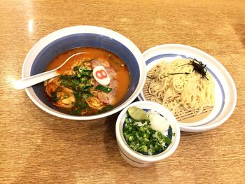 Close-up of soup in bowl