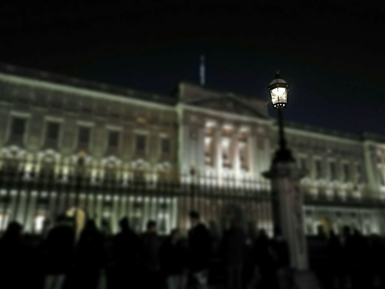 DEFOCUSED IMAGE OF A CITY AT NIGHT