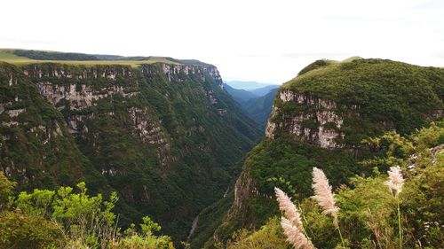 Scenic view of mountains