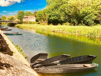 Scenic view of river against sky