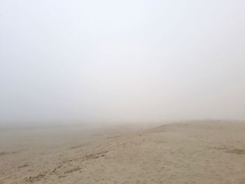 Scenic view of desert against sky