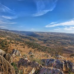 Aerial view of landscape against sky