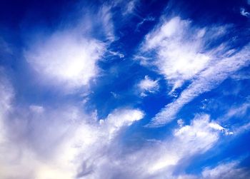 Low angle view of cloudy sky