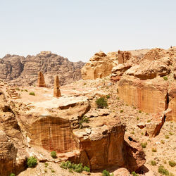 View of rock formations