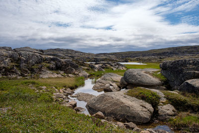 Scenic view of landscape against sky