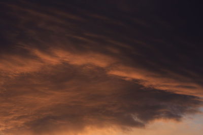 Low angle view of storm clouds in sky