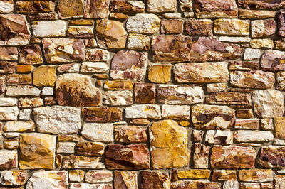 Full frame shot of stone wall