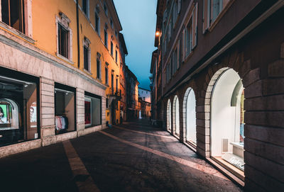 Street amidst buildings in city