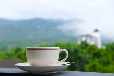 Close-up of coffee cup