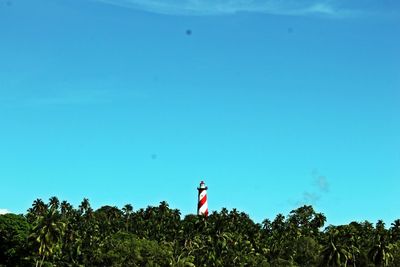 Scenic view of lighthouse against clear sky