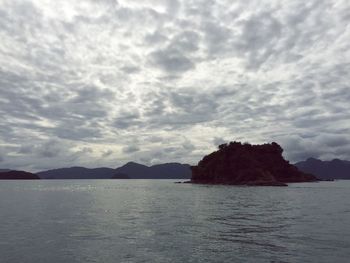 Scenic view of calm sea against sky