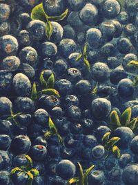 Full frame shot of bananas in sea