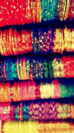 Full frame shot of colorful objects